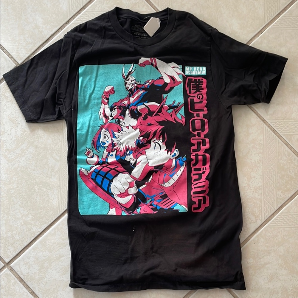 My Hero Academia Black Graphic T-Shirt